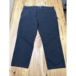 Carhartt B324 Black Washed Twill Relaxed Fit Work Pants Size 50x30